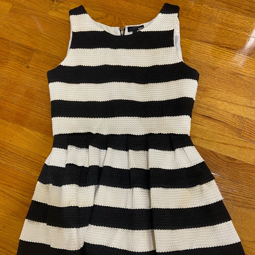 AQUA black & white dress (like new - with tags)
